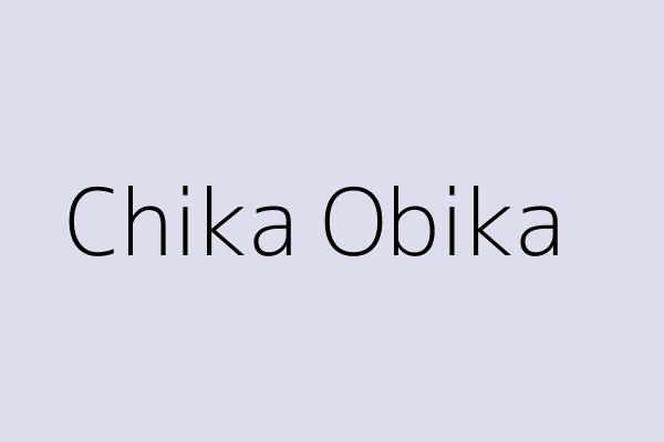 Chika Obika